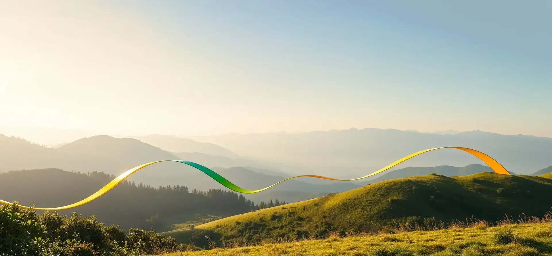 Image with hills as a background, represents path for computer vision implementation