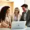 TrimByte manager demonstrating AI capabilities to enterprise clients